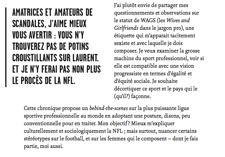 La blonde de Laurent Duvernay-Tardif est FIÈRE...De ne pas être une WAG CLASSIQUE de la NFL...