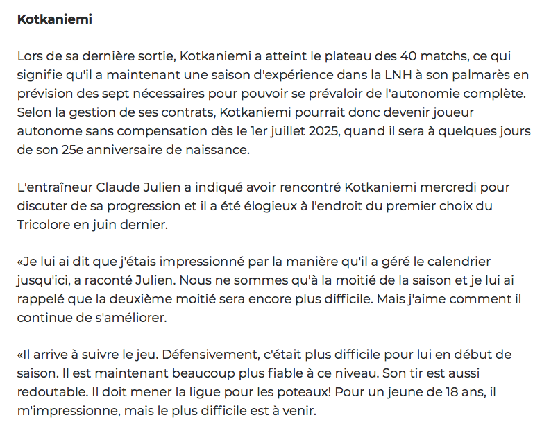 La CONNECTION FINLANDAISE de retour....