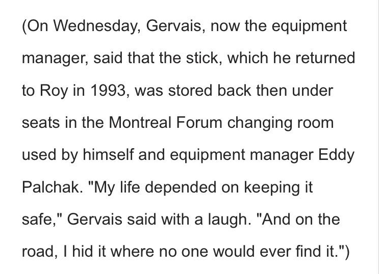 La Coupe de 1993, grâce au bâton de Patrick Roy...