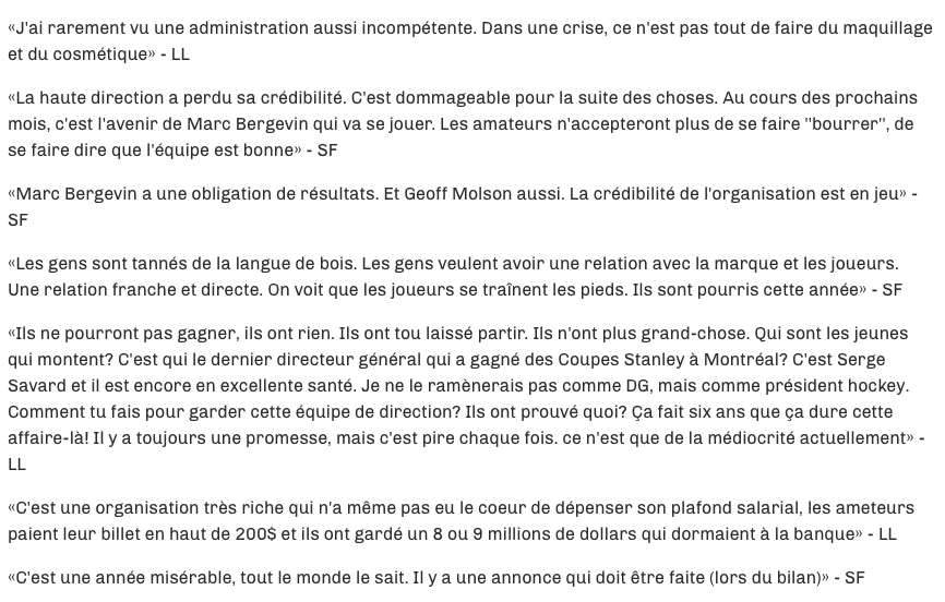 La CRISE...la DÉCHÉANCE...