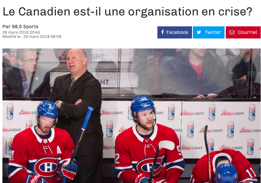 La CRISE...la DÉCHÉANCE...