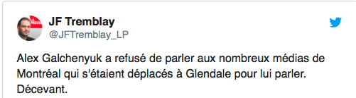 La famille d'Alex Galchenyuk...L'aura INTOXIQUÉ jusqu'au bout...