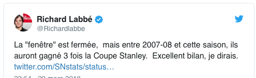 La fenêtre est FERMÉE à Chicago...à Bergy d'en profiter...