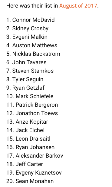 La liste des 20 meilleurs centres, n'a presque pas changé...
