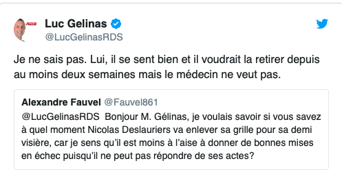 La NOUVELLE EXCUSE du CHOUCHOU DESLAURIERS...