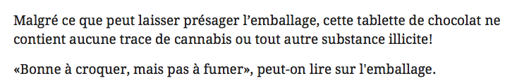 La OH HENRY, version MARIJUANA, va donner des idées..