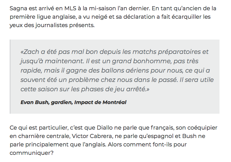 La preuve que la MLS est une LIGUE de GARAGE?
