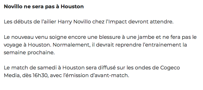 La preuve que la MLS est une LIGUE de GARAGE?