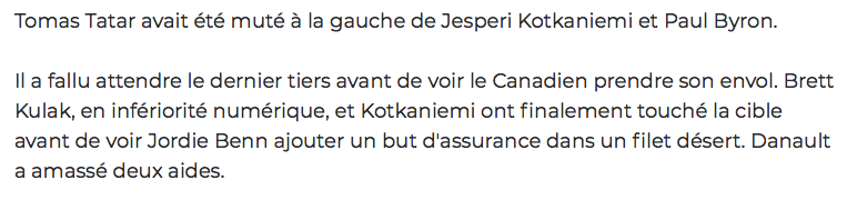 La RECETTE de Phil Danault!!!!