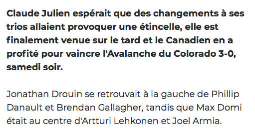 La RECETTE de Phil Danault!!!!