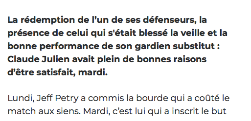 La RÉDEMPTION de Jeff Petry....