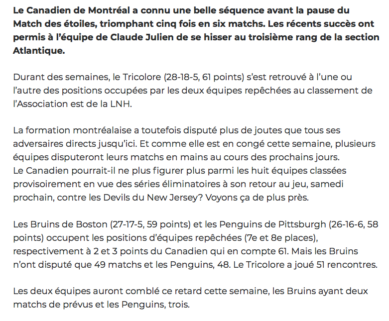 La semaine de CONGÉ...