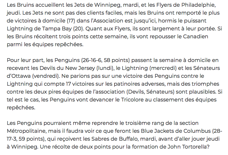 La semaine de CONGÉ...