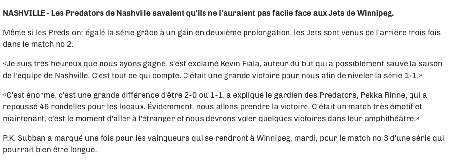  La série la PLUS RAPIDE de l'HISTOIRE de la LNH..