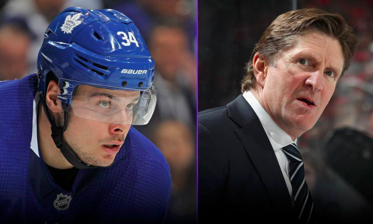 La tension est à son comble entre Auston Matthews et son coach Mike Babcock...