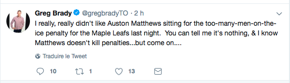 La TENSION monte entre Mike Babcock et Auston Matthews...