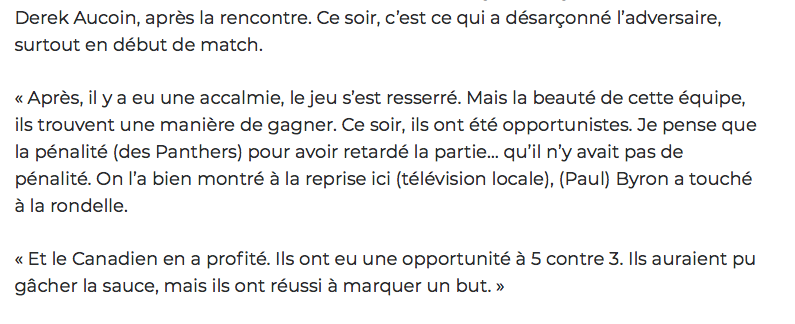 La VITESSE du CH... Est en train de TUER la LNH...