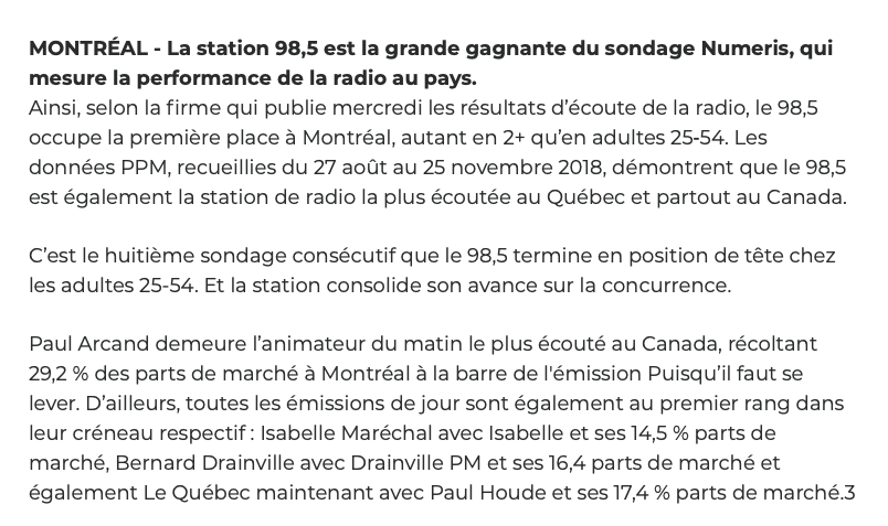 La VRAIE RAISON qui explique la MORT du 91,9 Sports...