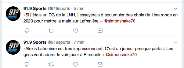 Lafrenière vs Dahlin....