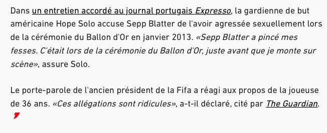  L'ancien président de la FIFA...POGNE des CULS...comme Jacob....