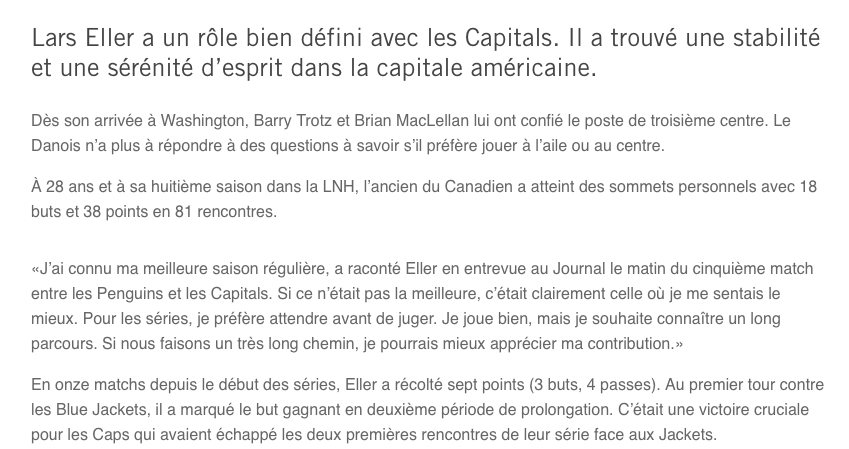 Lars Eller RIDICULISE les médias de Montréal!!!!