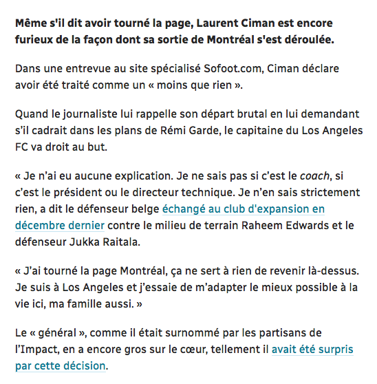 Laurent Ciman devrait se la jouer 