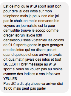 Le 91,9 Sports commence à se faire critiquer...OUCH...