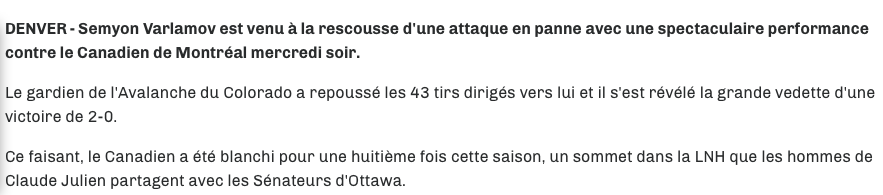 Le 98,5 sports...est GELÉ RAIDE..