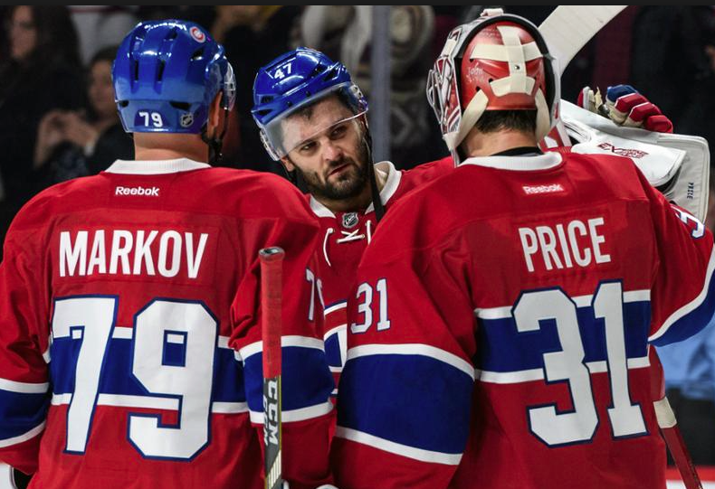 Le but de Bergevin...Signer Radulov, Markov et Price avant sa conférence de presse d'après-midi...