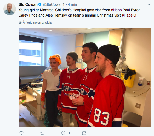 Le CH a mis Carey Price dans le MILIEU..