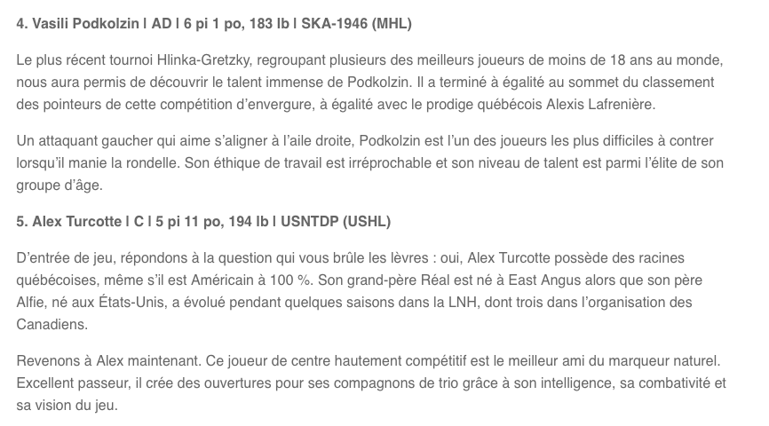 Le CH a repêché Jesperi Kotkaniemi trop tôt...