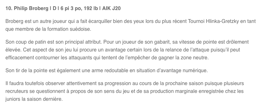 Le CH a repêché Jesperi Kotkaniemi trop tôt...
