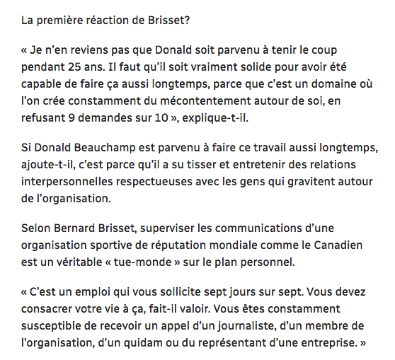 Le CH et les médias...une guerre où...