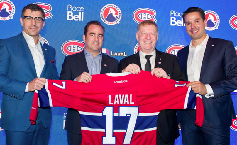 Le CH était tellement excité d'avoir son équipe à Laval...