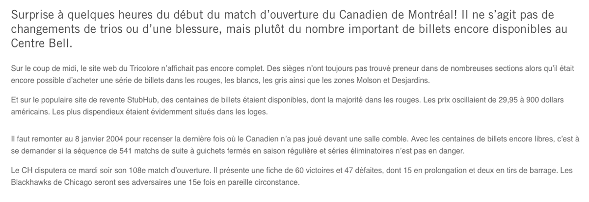  Le CH va encore nous MENTIR ce soir..