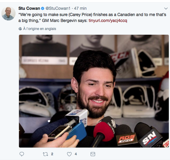 Le CH va gagner la Coupe Stanley comme les Devils dans le temps.