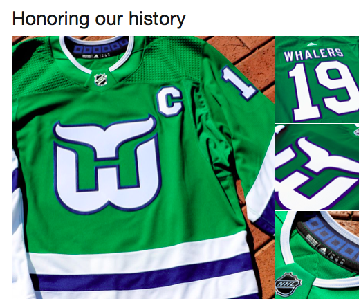 Le chandail des WHALERS is BACK...