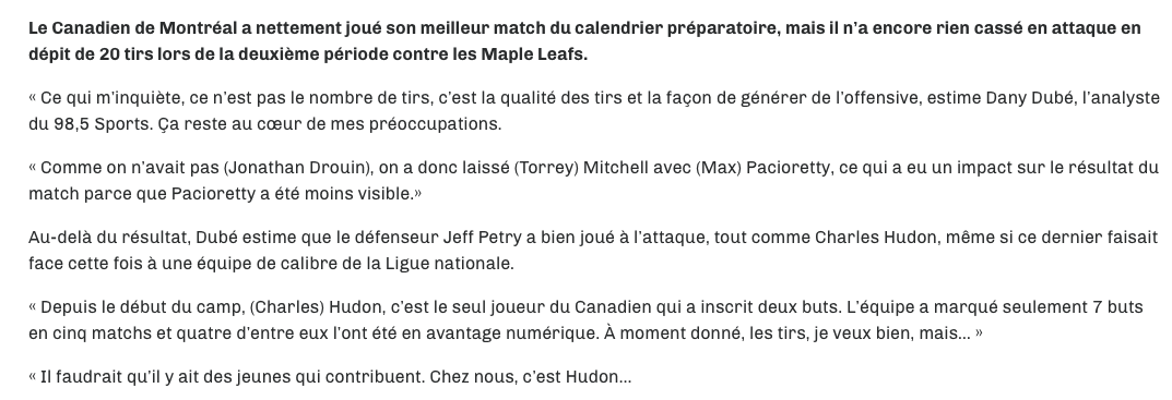 LE CH...la PIRE ATTAQUE de la LNH?