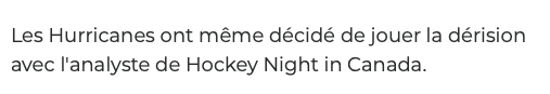 Le CONFLIT entre les Hurricanes et Don Cherry...prend de l'AMPLEUR....