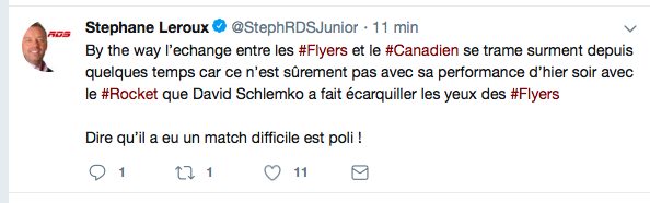 Le DG des Flyers.... S'est rendu compte..