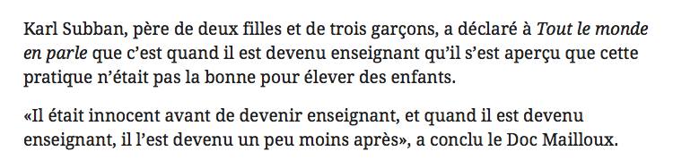  Le DOC MAILLOUX traite le père de PK Subban...de MAILLET PRIMITIF..