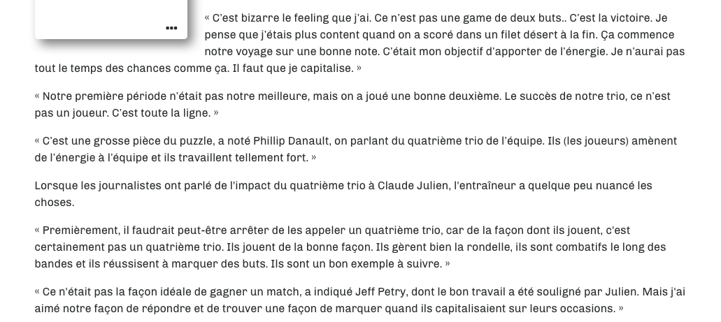 Le DUO BERGEVIN-JULIEN doit être félicité dans ce dossier...