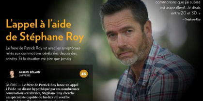 Le frère de Patrick Roy lance un SOS...