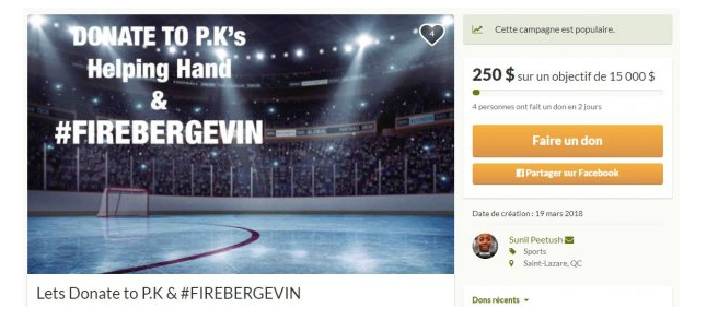 Le gars fait un site internet pour congédier Marc Bergevin...et...