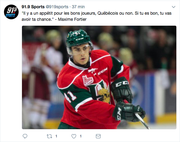 Le gars jure qu'il va jouer dans la LNH..