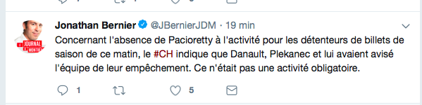 LE JOURNAL DE MONTRÉAL croit PATCH et les BULLSHITS du CH..