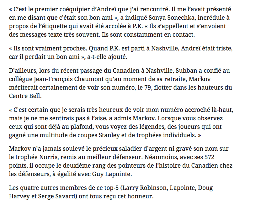 Le Journal de Montréal doit arrêter de LICHER le CUL RUSSE de Markov..