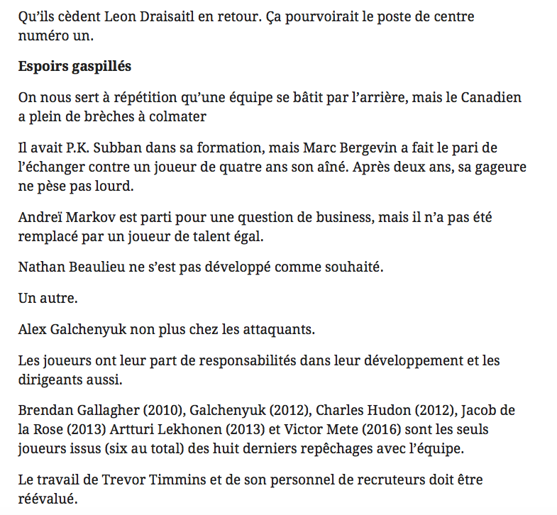 Le JOURNAL de Montréal veut échanger Carey Price...pour Leon Draisaitl...