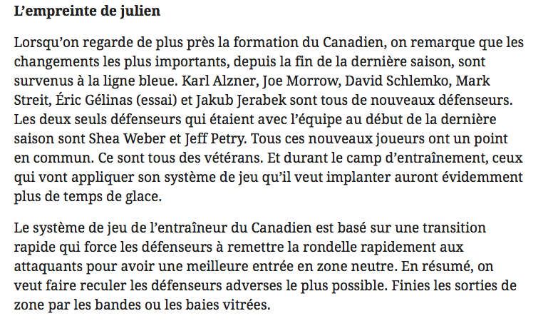 Le MEILLEUR ARTICLE à VIE de Renaud Lavoie..