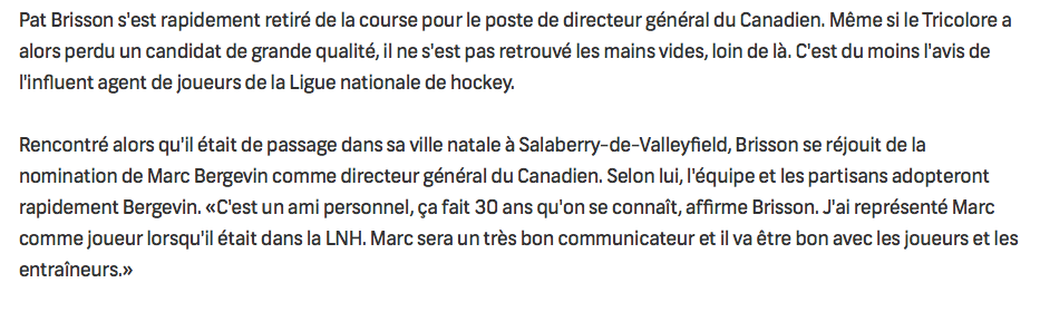 Le MEILLEUR CHUMMÉ de Marc Bergevin s'est TROMPÉ RARE...